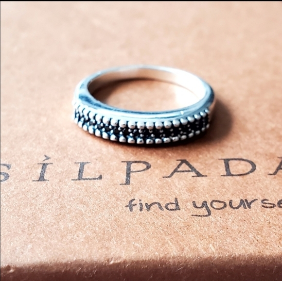 Rare Silpada Sterling Silver Marcasite Ring - Picture 3 of 11